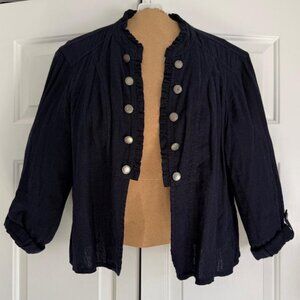 Maurices Navy Utility Jacket with Open Front